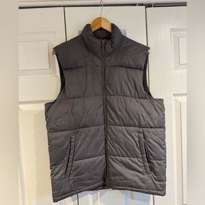 Grey Old Navy Puffer Vest